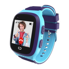 4G Kids Smart Watch with GPS Tracker,  One Key SOS Call Voice Chat Camera Alarm Clock Touch Screen Watch for Kids Boys Gifts (Blue) product
